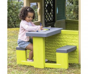 Smoby Outdoor Spielzeug Garten Spielhaus Zubehör Picknicktisch 7600810920