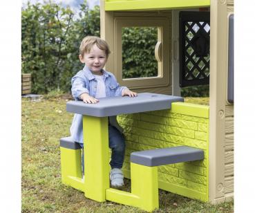 Smoby Outdoor Spielzeug Garten Spielhaus Zubehör Picknicktisch 7600810920