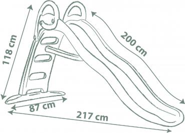 Smoby Outdoor Spielzeug Garten Smoby Life Rutsche Funny Wellenrutsche 7600820405