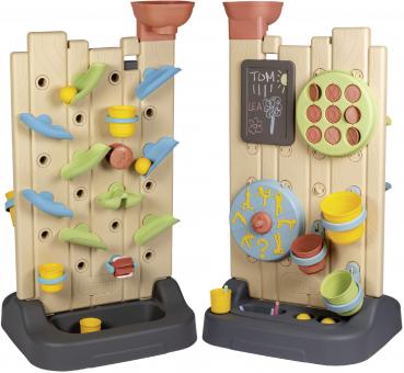 Smoby Outdoor Spielzeug Garten Smoby Life Activity Wall 6-in-1 mit 6 Spielen Spielewand 7600840301