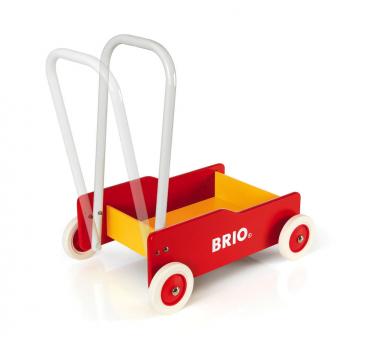 Brio Babywelt Holz Lauflernwagen gelb-rot 31350