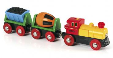 Brio World Eisenbahn Zug mit Batterielok 3 Teile 33319