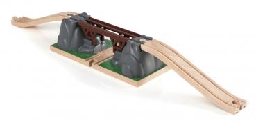 Brio World Eisenbahn Brücke Einsturzbrücke 3 Teile 33391