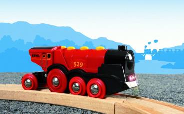 Brio World Eisenbahn Lok Rote Lola Batterielok 33592