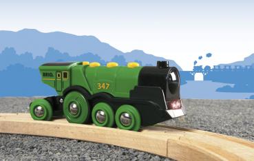 Brio World Eisenbahn Lok Grüner Gustav Batterielok 33593