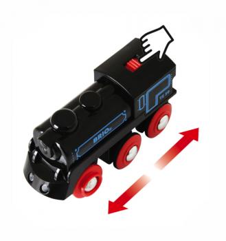 Brio World Eisenbahn Lok Schwarze Akku-Lok mit Mini-USB 33599