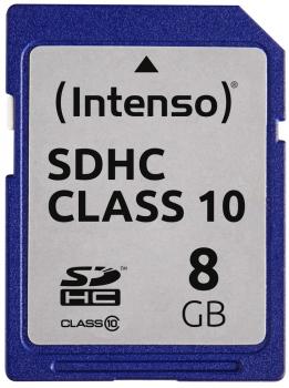 Intenso SDHC Karte 8GB Speicherkarte Class 10