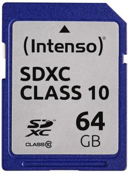 Intenso SDXC Karte 64GB Speicherkarte Class 10