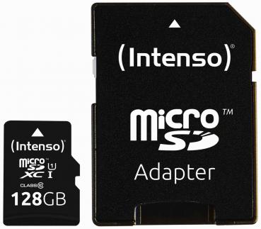 Intenso Micro SDXC Karte 128GB Speicherkarte UHS-I Premium 90MB/s Class 10