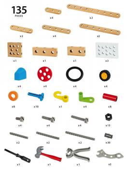 Brio Spielzeug Bausystem Builder Konstruktion Set 135 Teile 34587