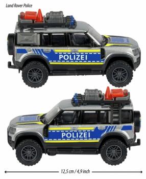 Majorette Spielzeugauto Polizei Grand Series Land Rover Police 213712000