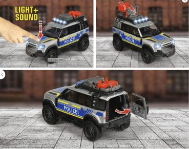 Majorette Spielzeugauto Polizei Grand Series Land Rover Police 213712000