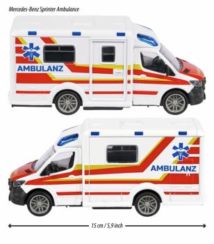 Majorette Spielzeugauto Krankenwagen Grand Series Mercedes-Benz Sprinter Ambulance 213712001