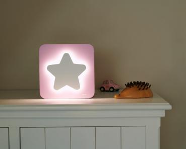 Bigben Bluetooth portabler Lautsprecher COLORLIGHT Narvy Stern LED pink AU385427