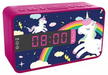 Bigben Wecker Kids R16 Unicorn inkl. 3 Frontblenden AU385632