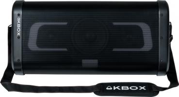 Bigben Bluetooth KBOX kabelloser Karaoke-Lautsprecher Lichteffekten 2 Mikrofonen schwarz AU387056