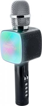 Bigben Bluetooth portabler Lautsprecher Party Mic Mikrofon Licht LED schwarz AU387087