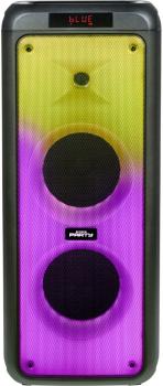 Bigben Bluetooth portabler Lautsprecher Party Box XL Disco Licht 2 Mikrofone AU387223