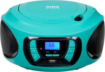 Bigben tragbarer CD Player CD62 blau Bluetooth USB MP3 FM Radio AU387315