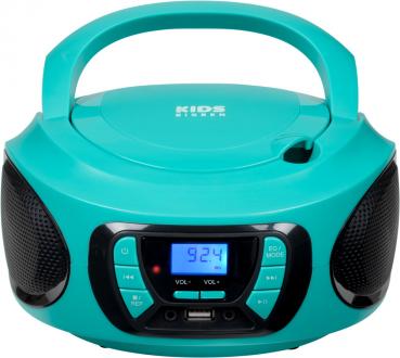 Bigben tragbarer CD Player CD62 blau Bluetooth USB MP3 FM Radio AU387315