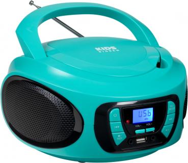 Bigben tragbarer CD Player CD62 blau Bluetooth USB MP3 FM Radio AU387315