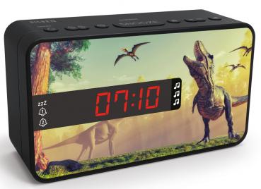 Bigben Kids Wecker RR16 Dino dimmbares Display inkl. 3 Frontblenden AU387339