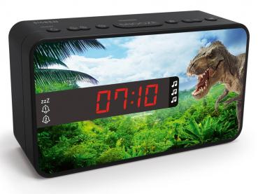 Bigben Kids Wecker RR16 Dino dimmbares Display inkl. 3 Frontblenden AU387339