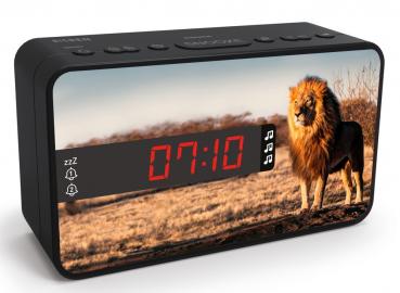 Bigben Kids Wecker RR16 Safari dimmbares Display inkl. 3 Frontblenden AU387360