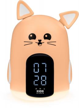 Bigben Kids Wecker und Nachtlicht HELLO Cat dimmbares Display AU387827