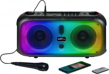 Bigben Bluetooth portabler Lautsprecher Party High Power Box L Mikrofon Disco Licht AU387834