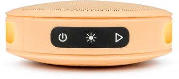 Bigben Bluetooth portabler Lautsprecher Party Nano pastel orange Disco Licht AU388220