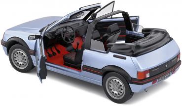 Solido Modellauto Maßstab 1:18 Peugeot 205 CTI azurblau 1989 S1806203