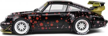 Solido Modellauto Maßstab 1:18 Porsche RWB schwarz AOKI Version 2021 S1807507