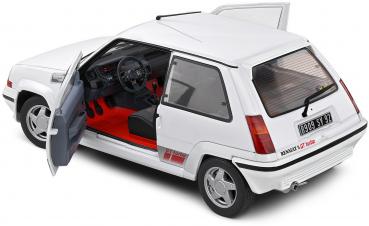 Solido Modellauto Maßstab 1:18 Renault 5 GT Turbo MK2 1989 weiß S1810002