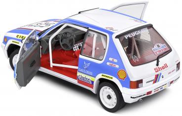 Solido Modellauto Maßstab 1:18 Peugeot 205 Rallye 1,9L weiß 1990 S1801716