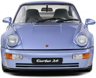 Solido Modellauto Maßstab 1:18 Porsche 911 (964) Turbo blau 1990 S1803408