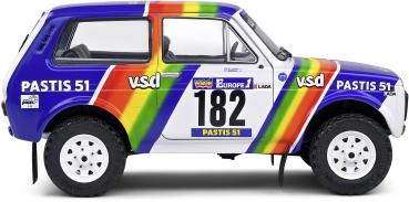 Solido Modellauto Maßstab 1:18 Lada Niva Paris-Dakar #182 1984 weiß S1807305