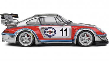 Solido Modellauto Maßstab 1:18 Porsche RWB Bodykit Martini grau 2020 S1808502