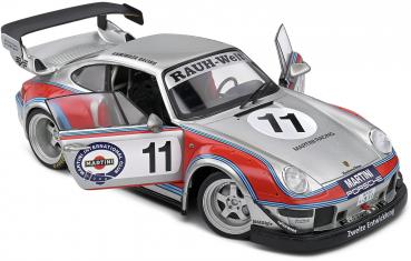 Solido Modellauto Maßstab 1:18 Porsche RWB Bodykit Martini grau 2020 S1808502