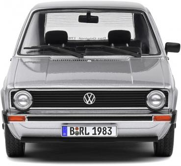 Solido Modellauto Maßstab 1:18 VW Volkswagen Golf L silber 1983 S1800214