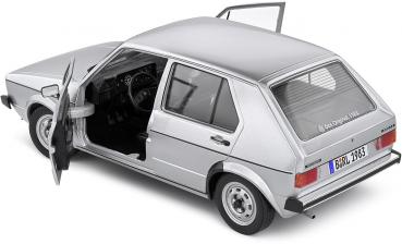 Solido Modellauto Maßstab 1:18 VW Volkswagen Golf L silber 1983 S1800214