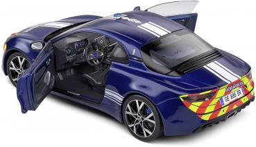 Solido Modellauto Maßstab 1:18 Alpine A110 Gendarmerie blau 2023 S1801628