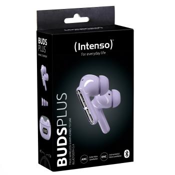 Intenso True Wireless Kopfhörer T313AE Bluetooth Buds Plus mit Akku lila