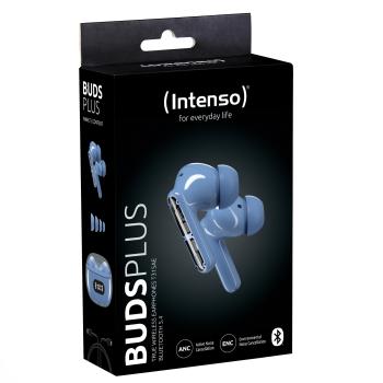 Intenso True Wireless Kopfhörer T315AE Bluetooth Buds Plus mit Akku blau