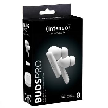 Intenso True Wireless Kopfhörer T502AE Bluetooth Buds Pro mit Akku weiß