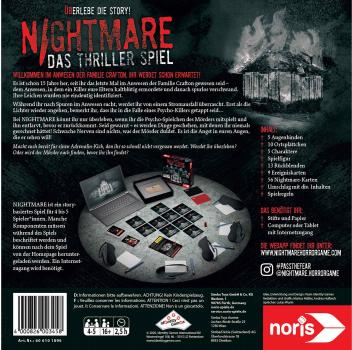 Noris Familienspiel Escape Room Nightmare - Das Thriller Spiel 606101896