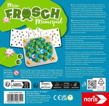 Noris Kinderspiel Legekartenspiel Mein Frosch Memospiel 606012168