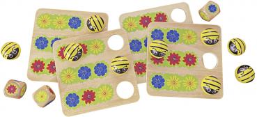 Noris Kinderspiel Würfelspiel Bee Yatzy Würfelspaß Blüten und Bienen 606012088