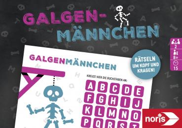 Noris Familienspiel Partyspiel Galgenmännchen Spielblock 606192093