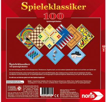 Noris Familienspiel Spielesammlung Spieleklassiker - 100 Spielmöglichkeiten 606111686